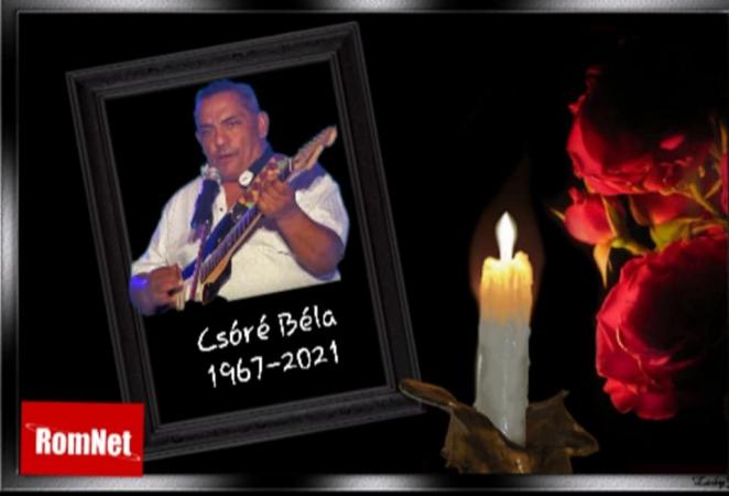 Csóré Béla gyászkeret